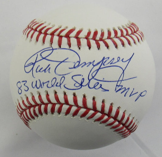 Rick Dempsey Signed 83 World Series MVP Auto Rawlings Baseball JSA WA991515