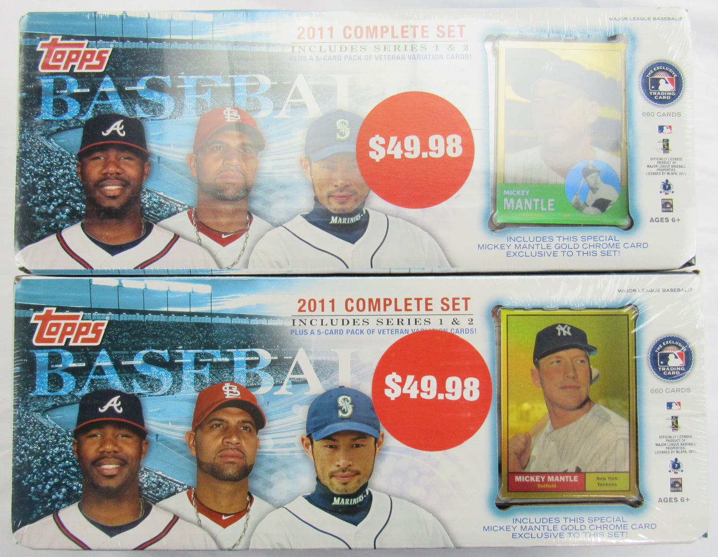 2011 Topps Complete Baseball Set 660 Total Cards Includes Series 1 & 2