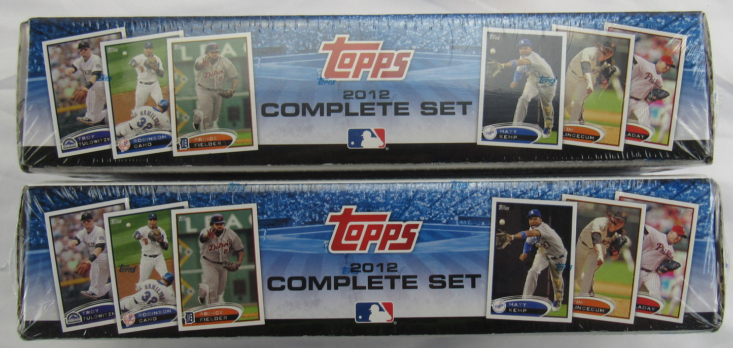 2012 Topps Complete Set 661 Total Cards Per Box Includes Series 1 & 2