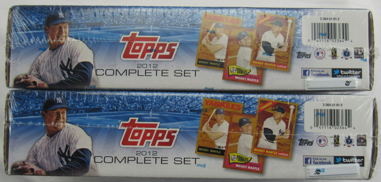 2012 Topps Complete Set 661 Total Cards Per Box Includes Series 1 & 2