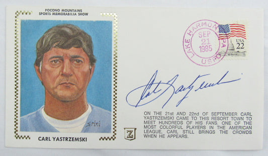 Carl Yastrzemski Signed Auto Envelope Zaso Cachet