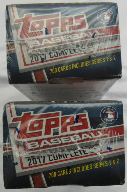 2017 Topps Complete Baseball Set 700 Total Cards Per Box Includes Series 1 & 2