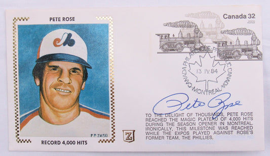 Pete Rose Signed Auto Envelope Zaso Cachet