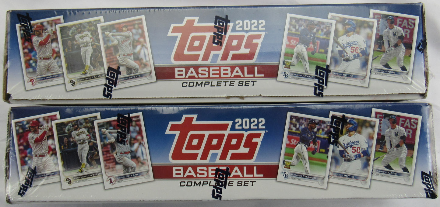 2022 Topps Complete Baseball Set 660 Total Cards Per Box Includes Series 1 & 2