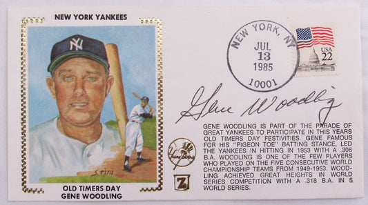 Gene Woodling Signed Auto Envelope Zaso Cachet