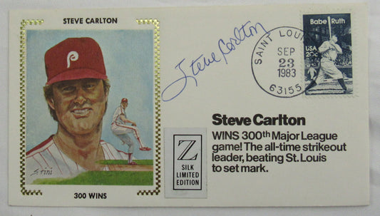 Steve Carlton Signed Auto Envelope Zaso Cachet