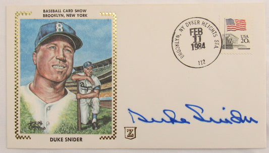 Duke Snider Signed Envelope II Zaso Cachet