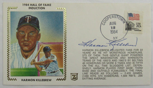 Harmon Killebrew Signed Envelope III Zaso Cachet