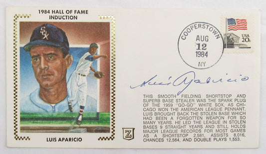 Luis Aparicio Signed Envelope Zaso Cachet