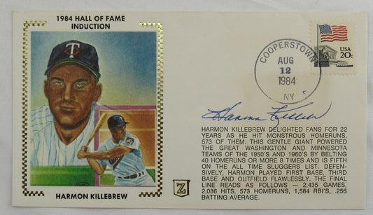Harmon Killebrew Signed Envelope I Zaso Cachet