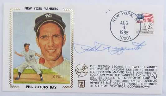 Phil Rizzuto Signed Envelope II Zaso Cachet