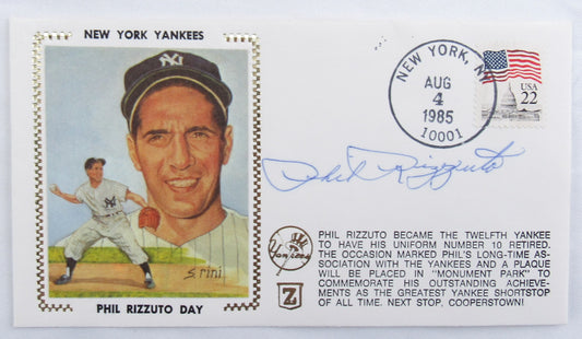 Phil Rizzuto Signed Envelope III Zaso Cachet