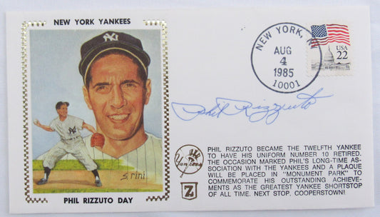 Phil Rizzuto Signed Envelope IV Zaso Cachet