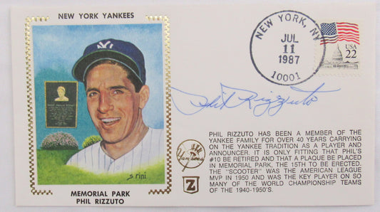 Phil Rizzuto Signed Envelope VI Zaso Cachet