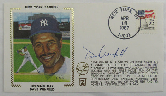 Dave Winfield Signed Envelope II Zaso Cachet
