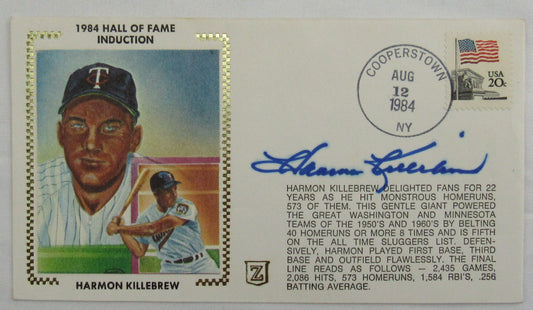 Harmon Killebrew Signed Envelope II Zaso Cachet