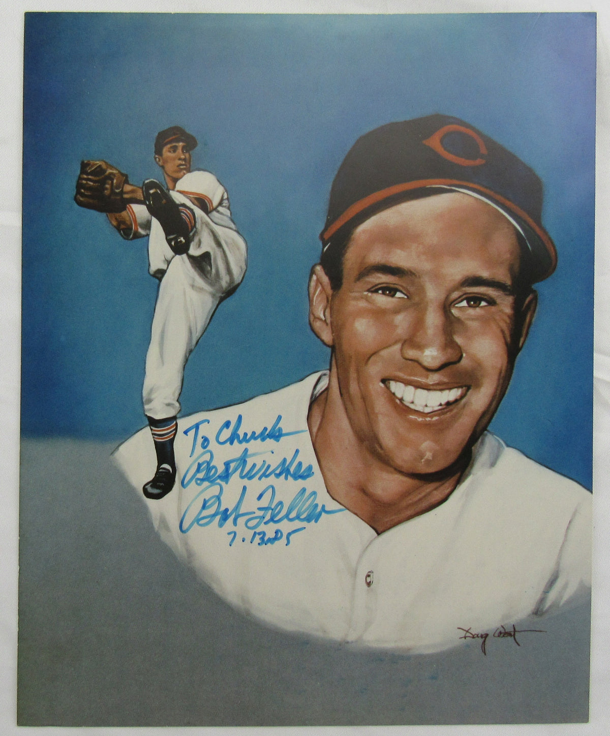 Bob Feller Signed 8x10 Photo