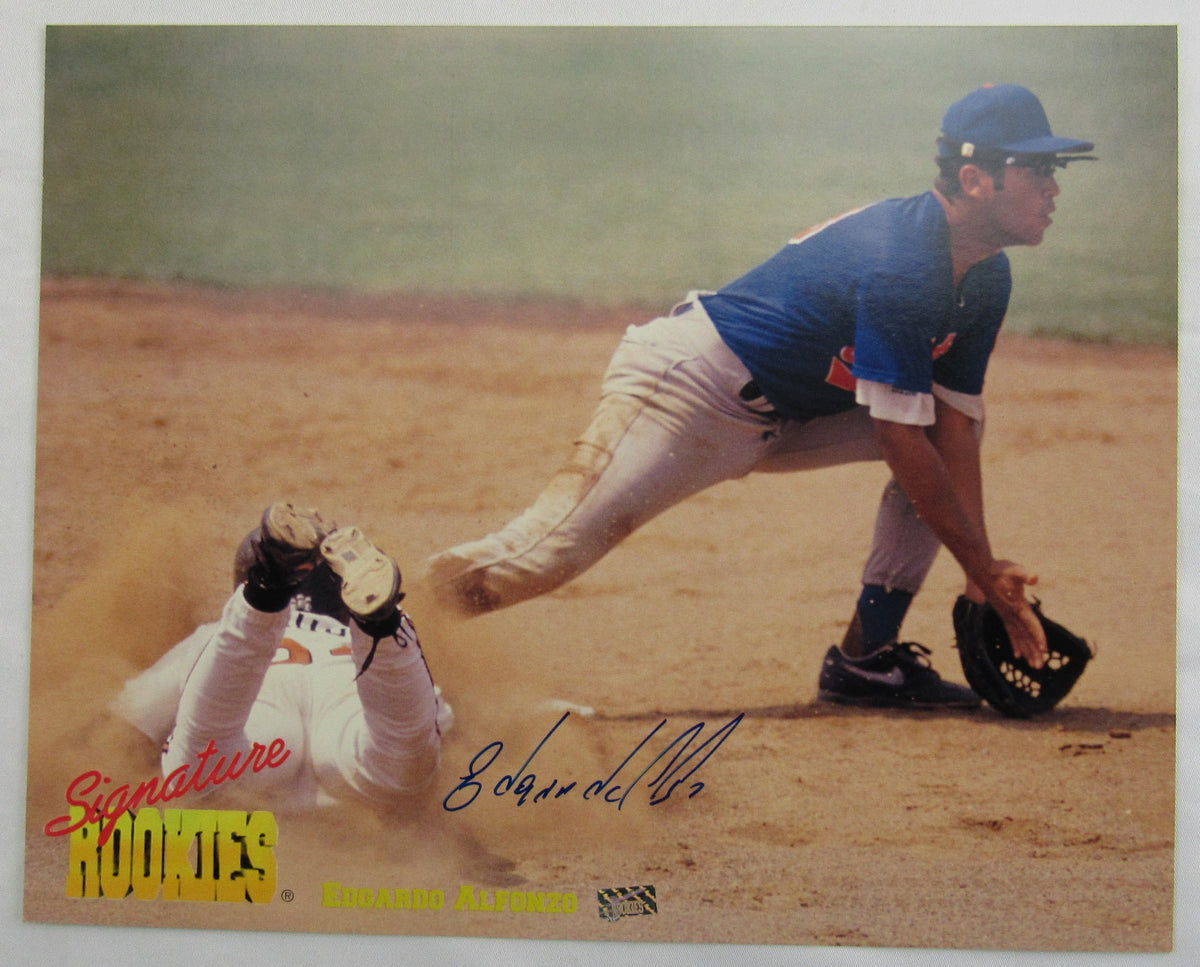 Edgardo Alfonzo Signed Auto 8x10 Photo - Signature Rookies