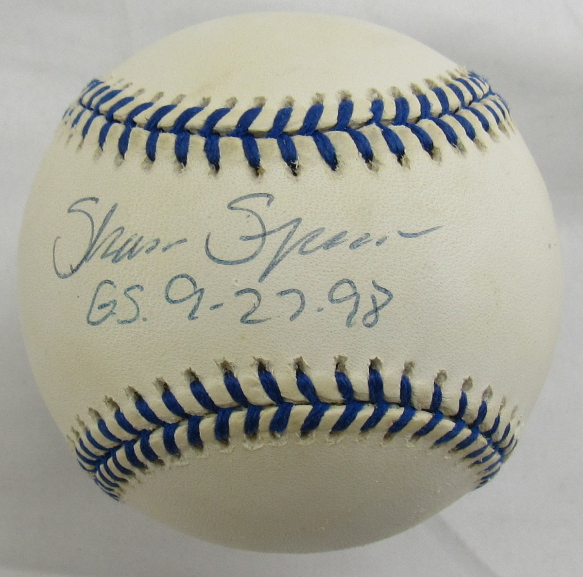 Shane Spencer Signed Rawlings Baseball B170 w/Inscription