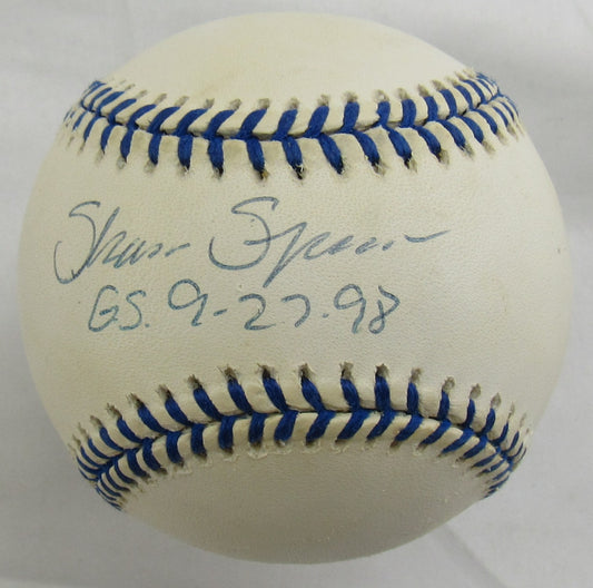 Shane Spencer Signed Rawlings Baseball B170 w/Inscription