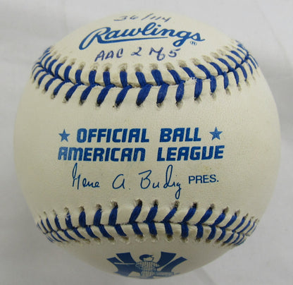 Shane Spencer Signed Rawlings Baseball B170 w/Inscription