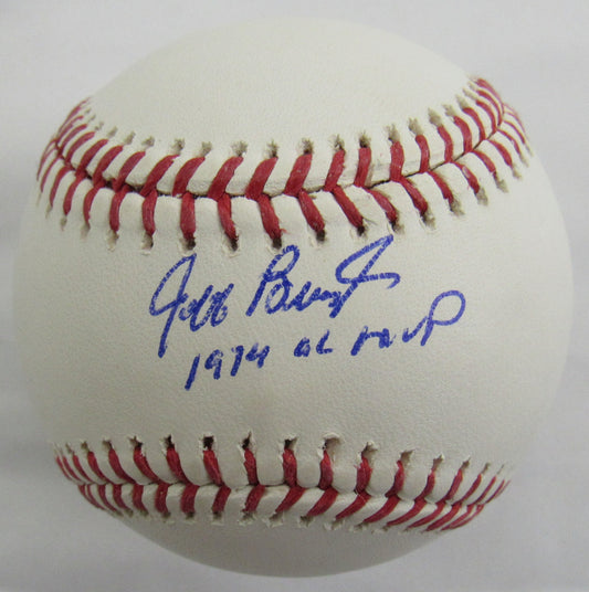Jeff Burroughs Signed Auto Baseball w/ Insc JSA WB164015 B154