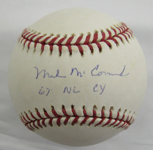 Mike McCormick Signed Auto Baseball w/ Insc Tristar 6012253 B154