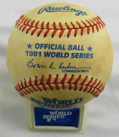 1981 Rawlings World Series Unsigned Baseball w/ Stand and Box
