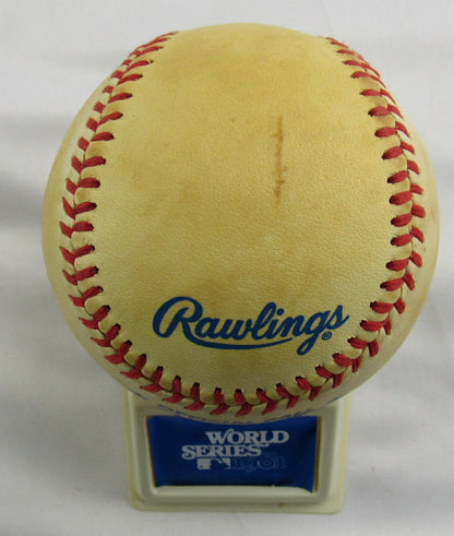 1981 Rawlings World Series Unsigned Baseball w/ Stand and Box