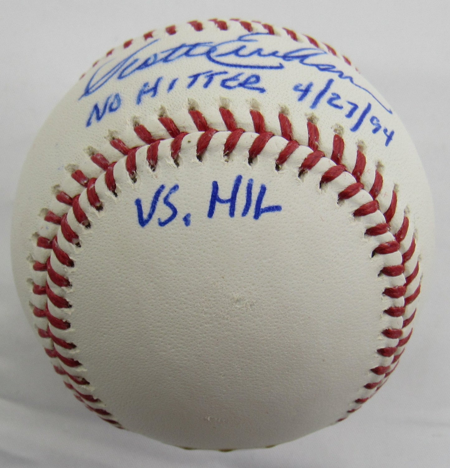 Scott Erickson Signed Auto Baseball w/ Insc JSA WIT857407 B154