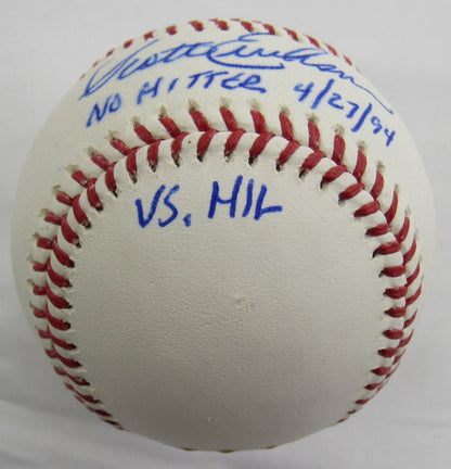 Scott Erickson Signed Auto Baseball w/ Insc JSA WIT857407 B154