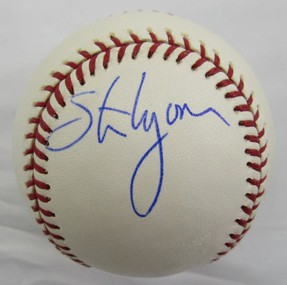 Steve Lyons "Psycho" Signed Auto Baseball B155
