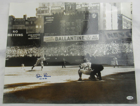 Don Larsen Signed 16x20 Photo JSA CN60150