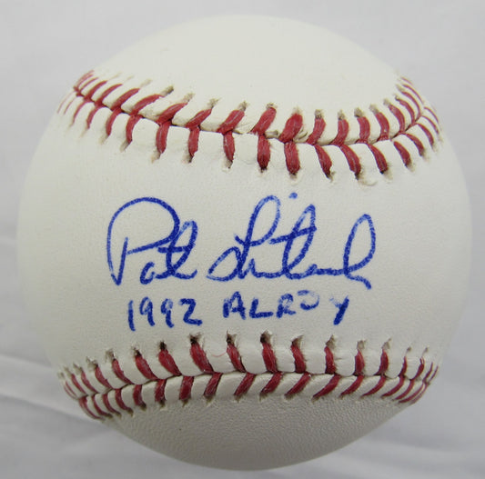 Pat Listach Signed Auto Baseball w/ Insc B156