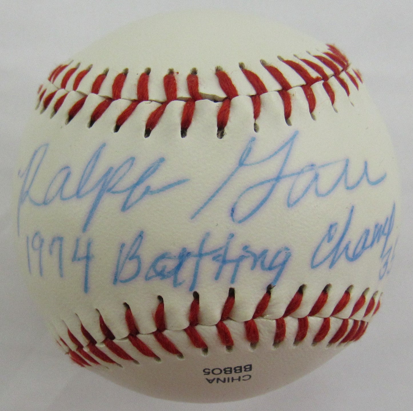 Ralph Garr Signed Auto Autograph Rawlings Baseball CAS S026715