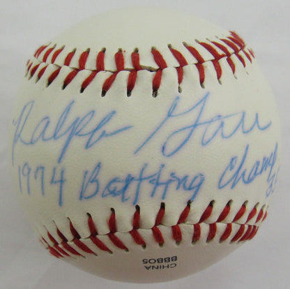 Ralph Garr Signed Auto Autograph Rawlings Baseball CAS S026715