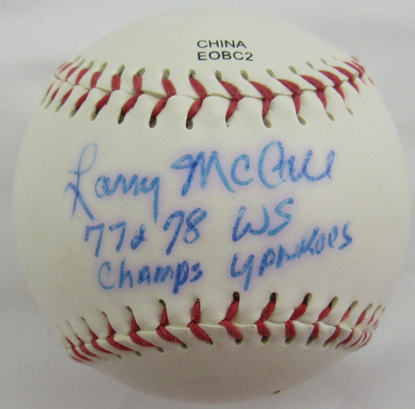 Larry McCall Signed Auto Autograph Rawlings Baseball CAS S022021