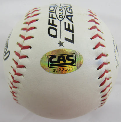 Larry McCall Signed Auto Autograph Rawlings Baseball CAS S022021