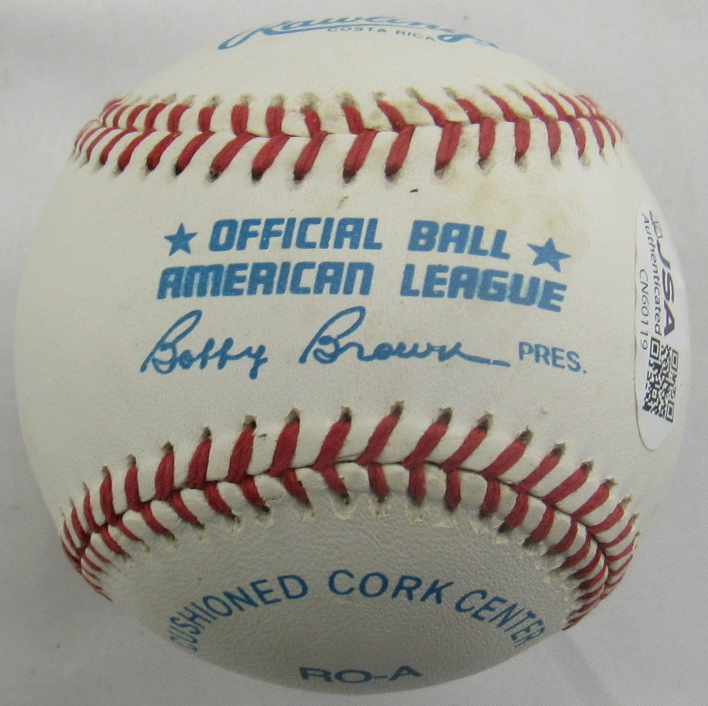 Don Larsen Signed Auto Rawlings Baseball JSA CN60119