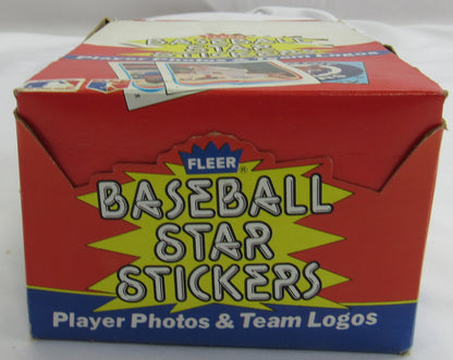 1985 Fleer Baseball Star Stickers Box Unopened Packs Tons of Stars &Rare