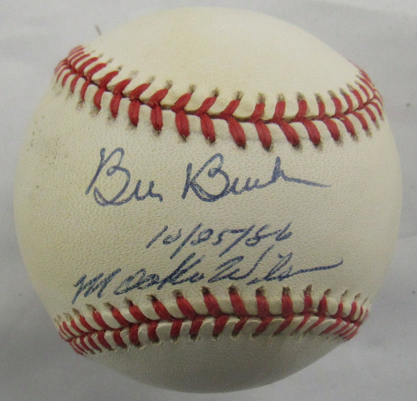 Bill Buckner Mookie Wilson Signed Auto Rawlings Baseball JSA CN60128