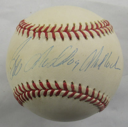 Bill Mad Dog Madlock Signed Auto Rawlings Baseball JSA CN60131