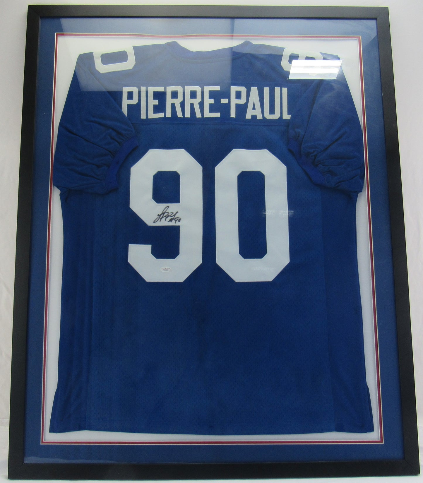 Jason Pierre Paul Signed Auto Autograph Framed Jersey JSA W258383