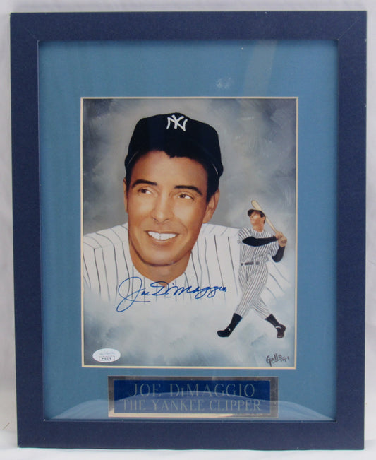 Joe DiMaggio Framed Signed Auto 8x10  Photo JSA LOA YY83078
