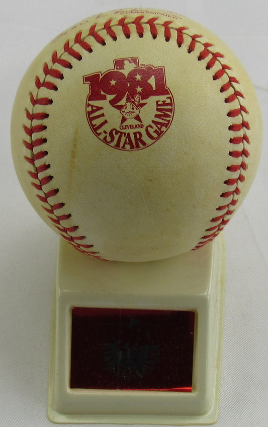 1981 All Star Game Rawlings Baseball w/ Stand