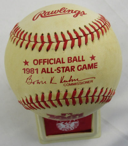 1981 All Star Game Rawlings Baseball w/ Stand