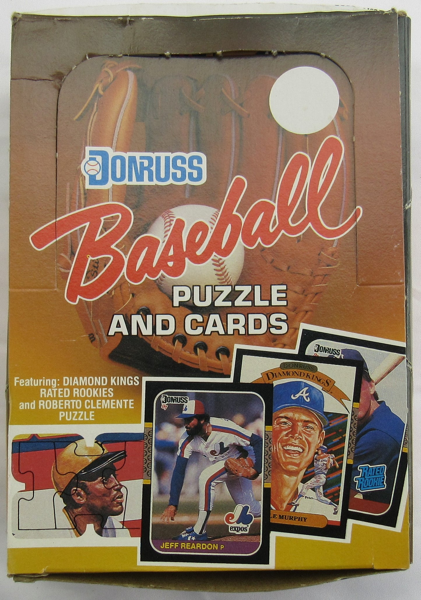 1987 Donruss Baseball Puzzle & Cards 36 Count Wax Box