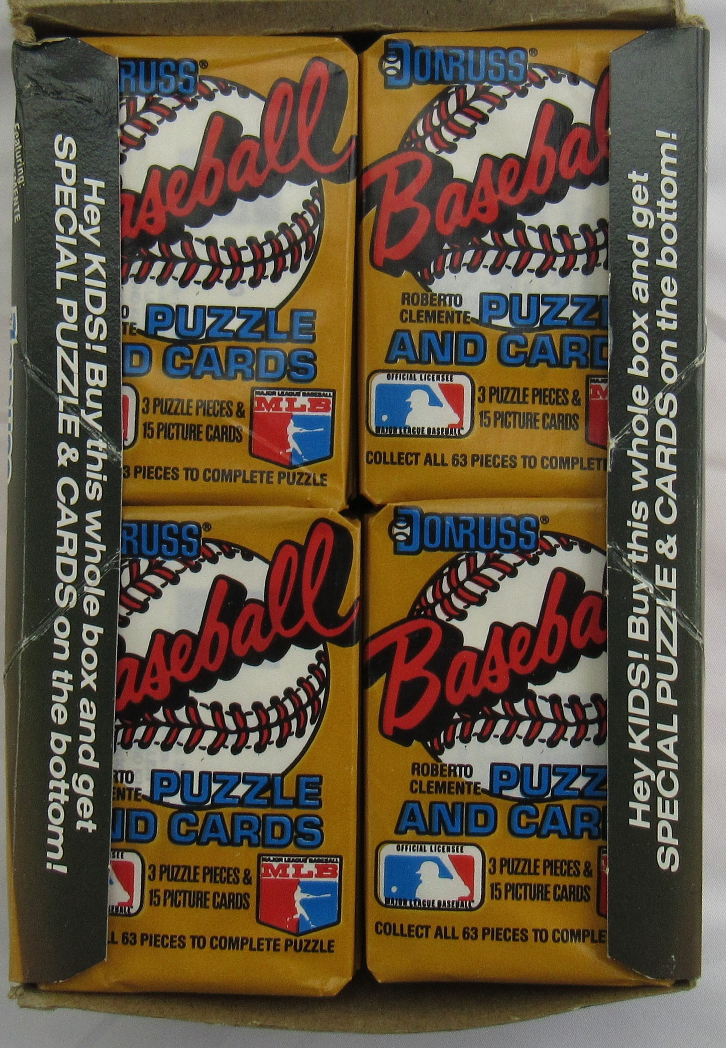 1987 Donruss Baseball Puzzle & Cards 36 Count Wax Box