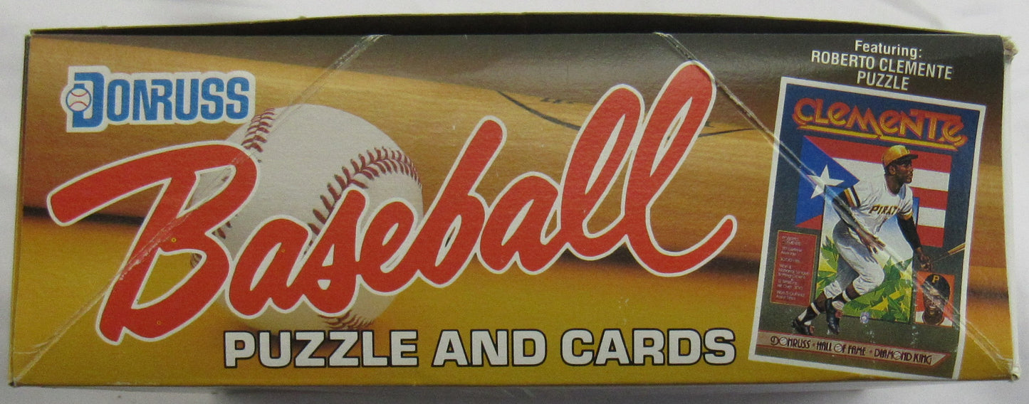 1987 Donruss Baseball Puzzle & Cards 36 Count Wax Box