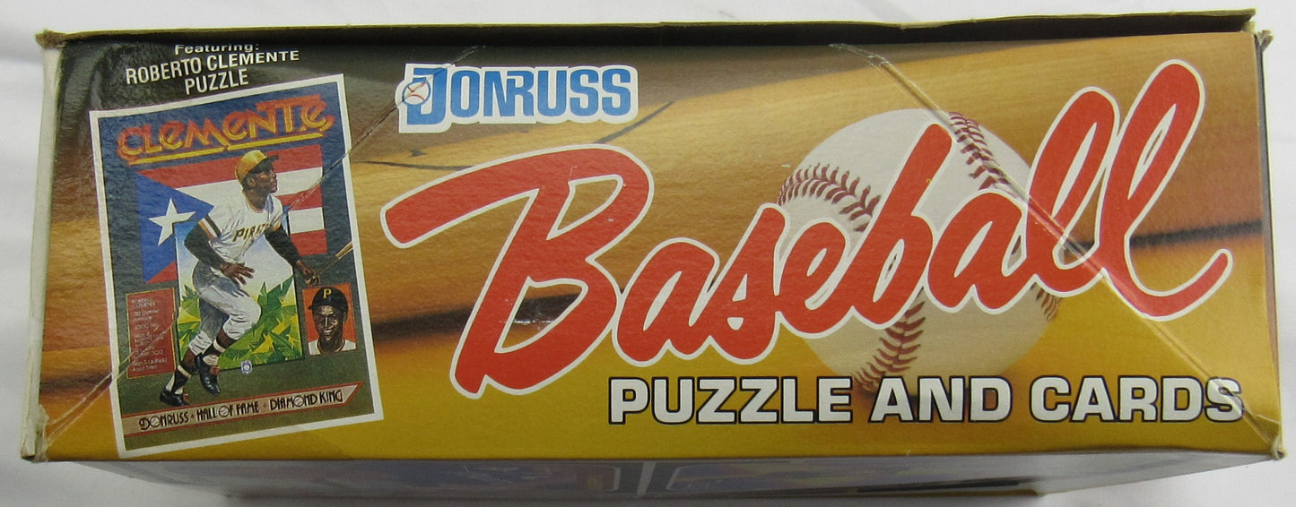 1987 Donruss Baseball Puzzle & Cards 36 Count Wax Box